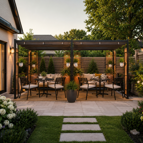 Straight Double Pergola